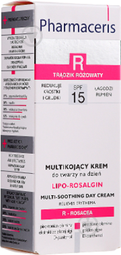 Крем для обличчя день-ніч Pharmaceris R lipo-Rosalgin SPF 15 заспокійливий 30 мл - фото 2