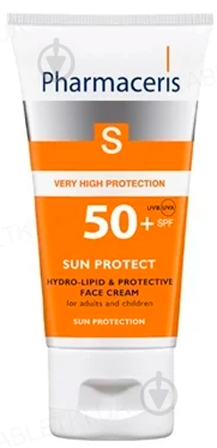 Крем для лица день-ночь Pharmaceris S гидролипидный защитный SPF 50 50 мл - фото 1