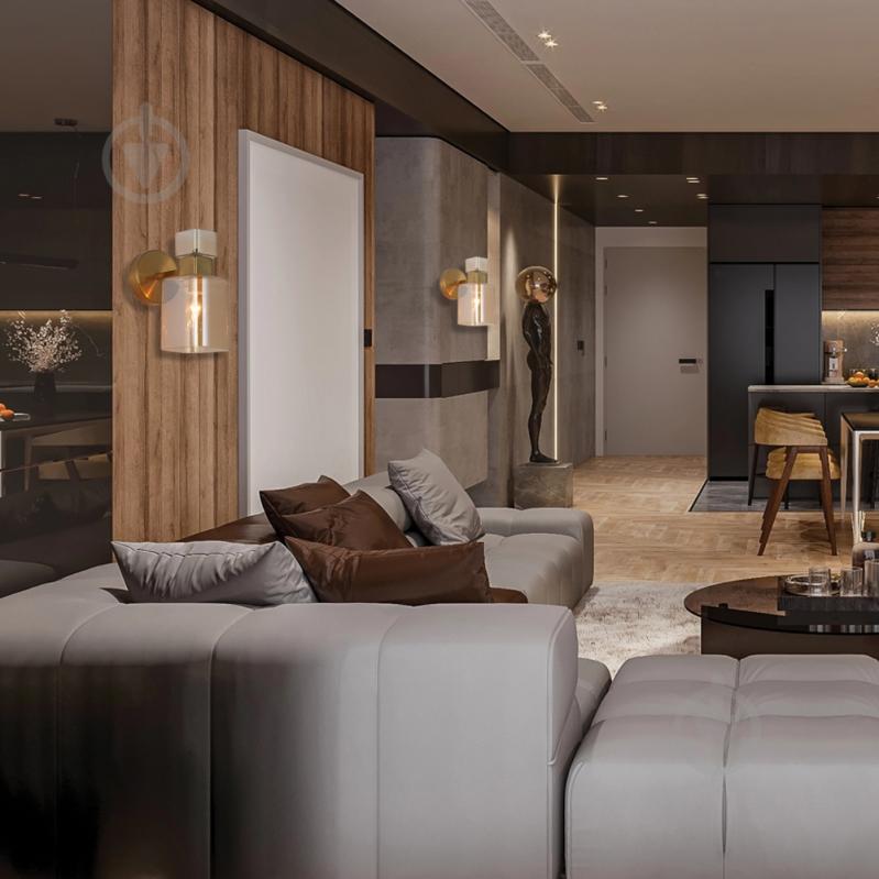 Бра ARDERO OLIVIA E14 янтарный прозрачный BL1110-2 - фото 3 Бра ARDERO OLIVIA E14 янтарный прозрачный BL1110-2 - фото 3