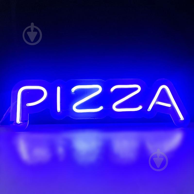 Неонова вивіска ArtEco Light Pizza_1 12 Вт 170x600 мм синій - фото 1