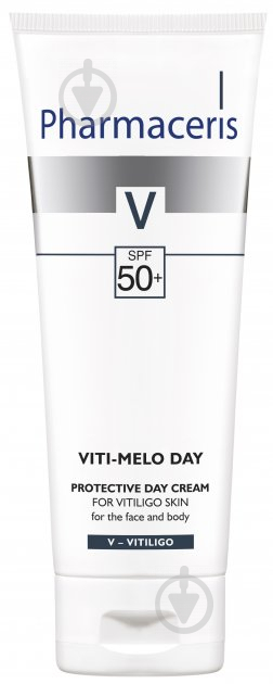 Крем для лица и тела Pharmaceris Viti-Melo Day SPF 50+ защитный для кожи с витилиго 75 мл - фото 1