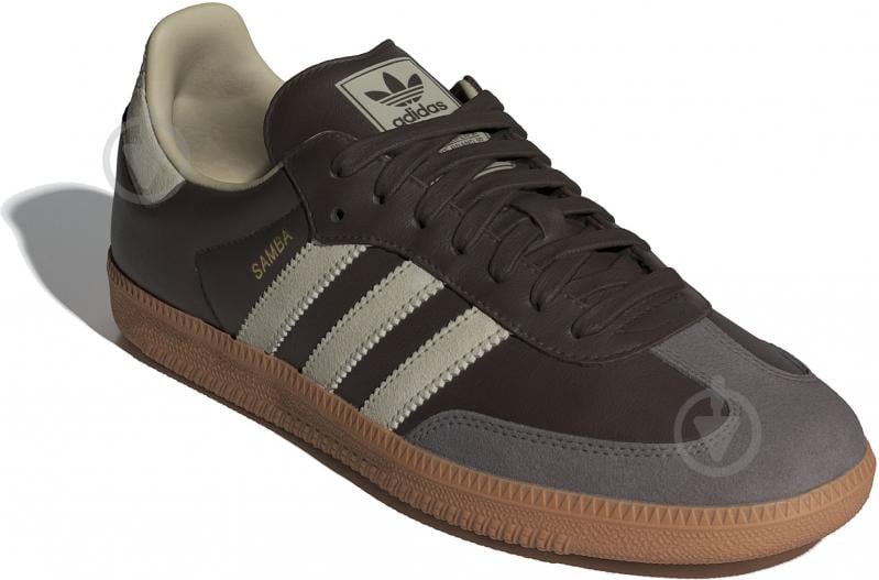 Кросівки чоловічі демісезонні Adidas SAMBA OG ID1481 р.41 1/3 коричневі - фото 3