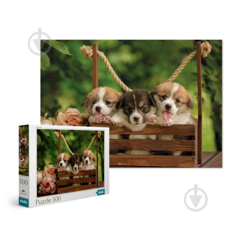 Пазл DoDo Щенята вельш-корги 300535 - фото 1 Пазл DoDo Щенята вельш-корги 300535 - фото 1