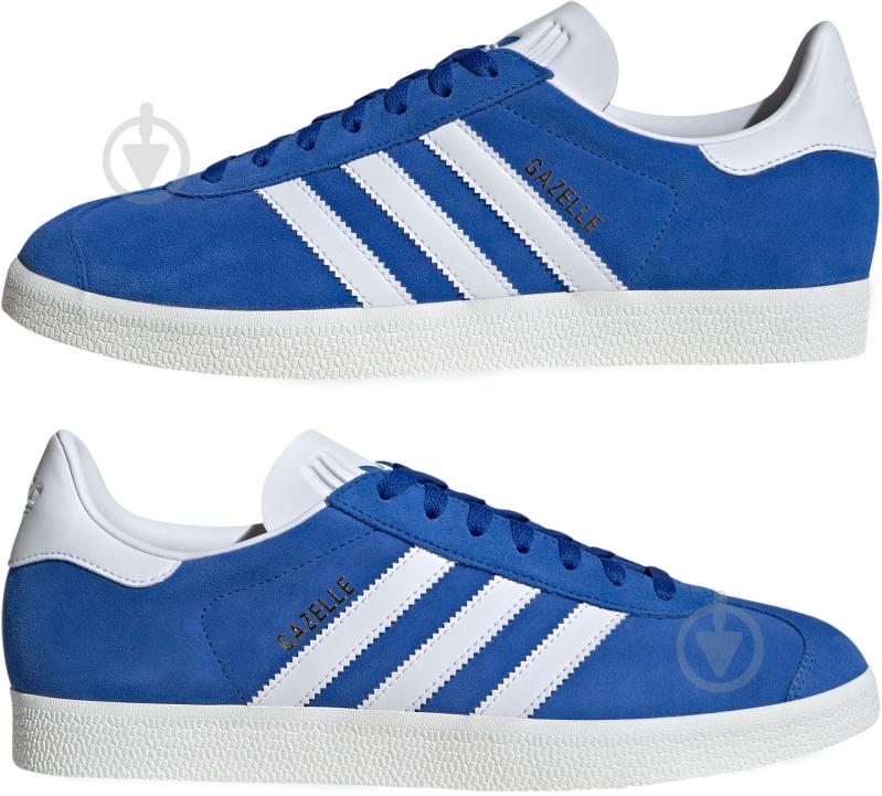 Кроссовки мужские демисезонные Adidas GAZELLE IG2093 р.41 1/3 синие - фото 5