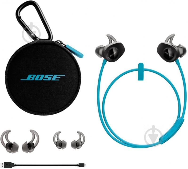 Навушники Bose SoundSport Wireless Headphones Citron blue (761529-0020) - фото 6