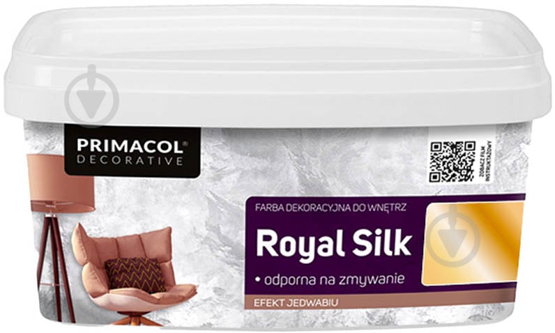 Декоративна фарба PRIMACOL DECORATIVE Royal Silk золото 3 кг - фото 1