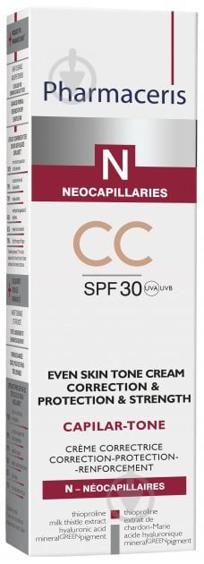 СС-крем Pharmaceris N Capilar-Tone SPF 30 для куперозної та гіперчутливої шкіри 40 мл - фото 2