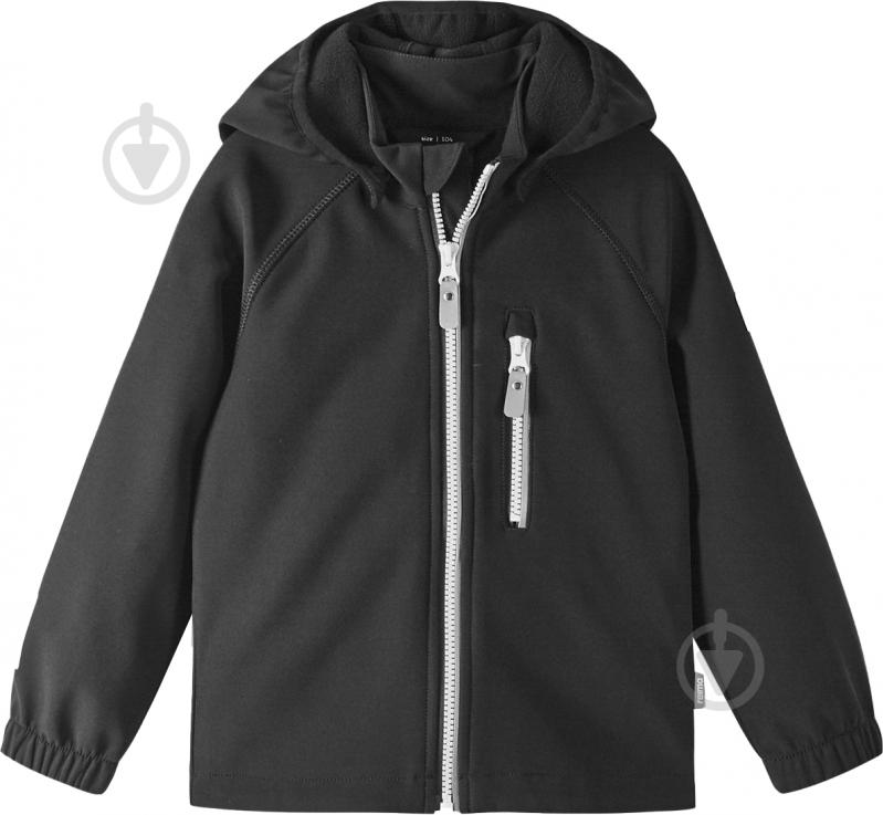 Куртка Reima Softshell Vantti р.80 чорний 5100009A-9990 - фото 1