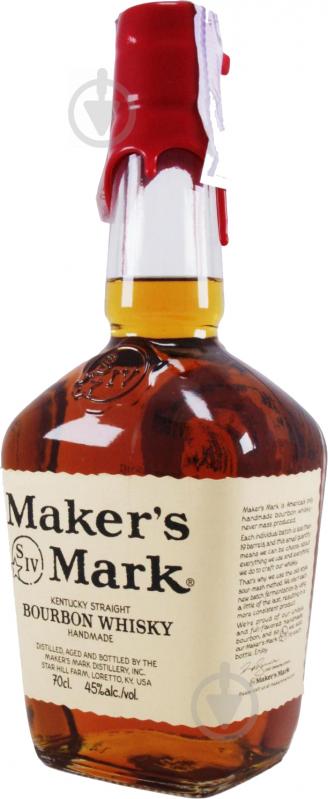 Виски Maker's Mark Bourbon 45% 0,7 л - фото 2