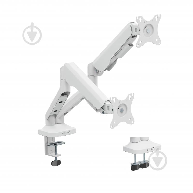 Кріплення OfficePro настільне для двох моніторів MA442W поворотно-похилі 17"-35" білий - фото 1 Кріплення OfficePro настільне для двох моніторів MA442W поворотно-похилі 17"-35" білий - фото 1