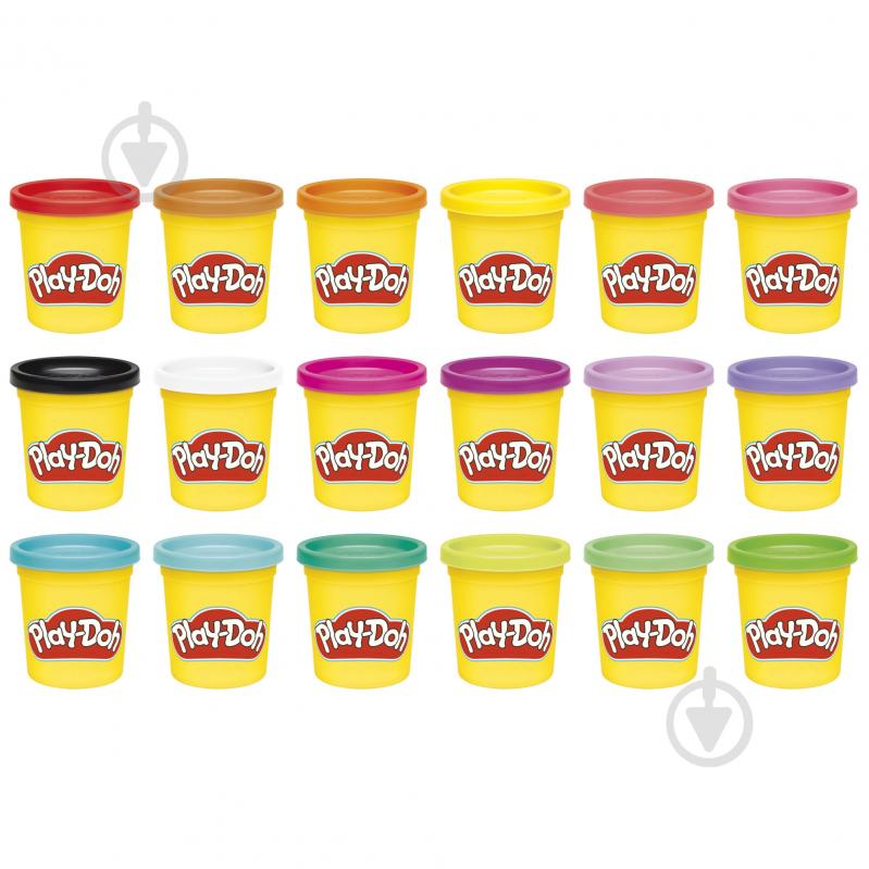 Набір маси для ліплення Play-Doh 18 баночок G0522 - фото 3 Набір маси для ліплення Play-Doh 18 баночок G0522 - фото 3