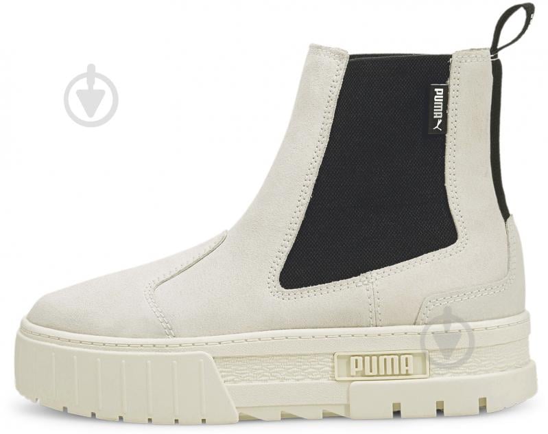 Кроссовки женские зимние Puma MAYZE CHELSEA SUEDE WN'S 38282902 р.39 бежевые - фото 1