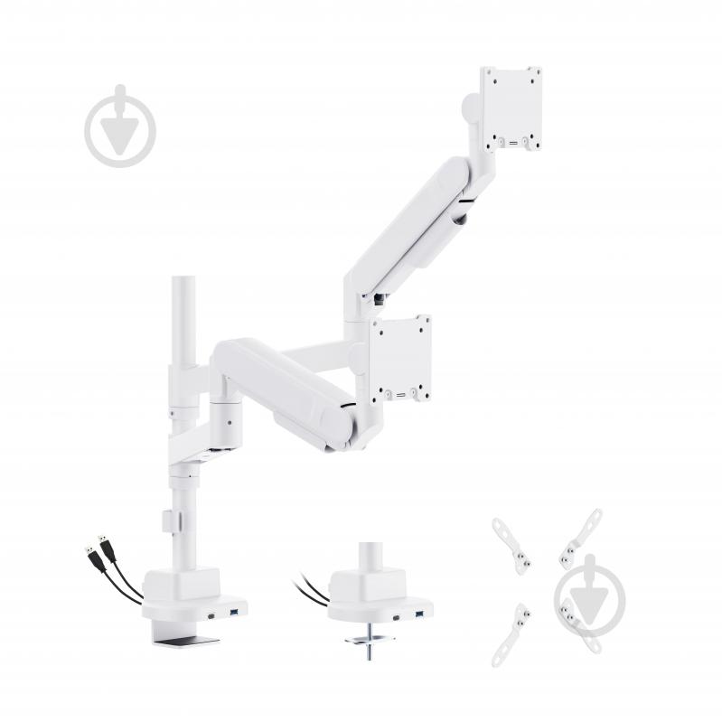 Кріплення OfficePro настільне для двох моніторів MAH752W поворотно-похилі 24"-57" - фото 1 Кріплення OfficePro настільне для двох моніторів MAH752W поворотно-похилі 24"-57" - фото 1