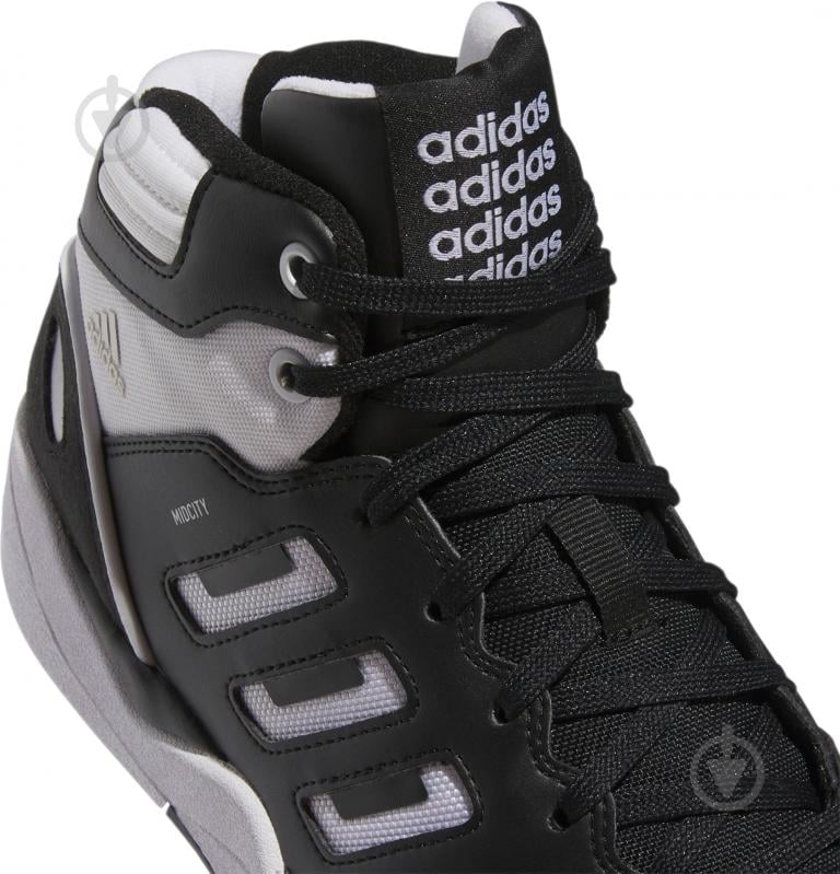 Кроссовки мужские демисезонные Adidas MIDCITY MID IE4465 р.41 1/3 черные с белым - фото 6