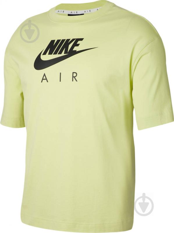 Футболка Nike W NSW AIR TOP SS BF CJ3105-367 р.XL салатовый - фото 1