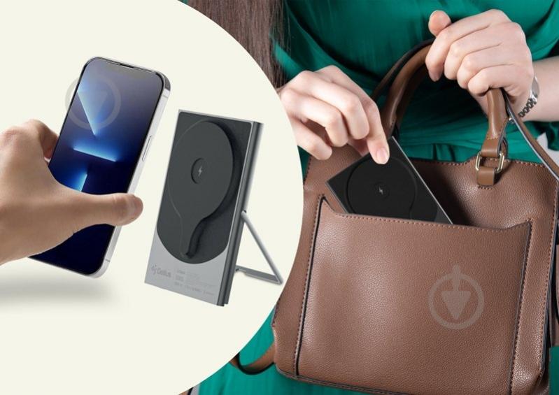 Повербанк Gelius с беспроводной зарядкой Eclipse Magnetic Wireless Charge GP-WC014 15W 5000 mAh black/grey (00000100079) - фото 8 Повербанк Gelius с беспроводной зарядкой Eclipse Magnetic Wireless Charge GP-WC014 15W 5000 mAh black/grey (00000100079) - фото 8