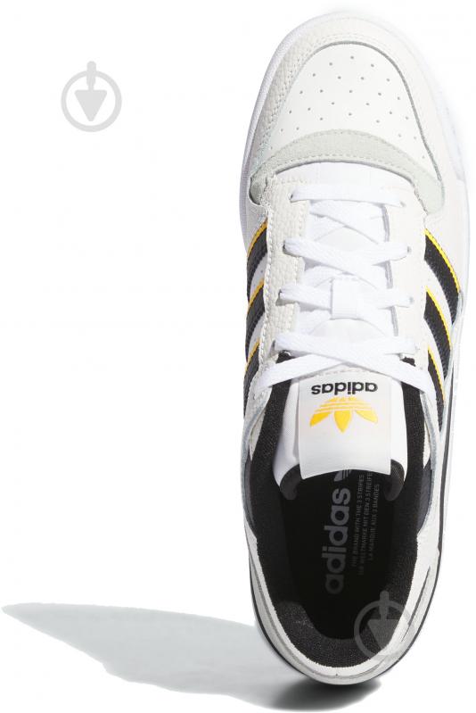 Кроссовки мужские демисезонные Adidas FORUM LOW CL IH7906 р.41 1/3 белые с черным - фото 7