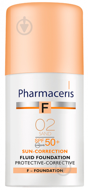 Флюид Pharmaceris F SPF 50+ корректирующий 02 sand 30 мл - фото 1