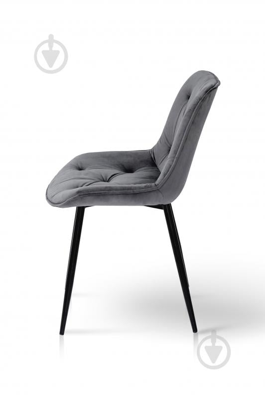 Стул обеденный Прадо серый / черный - фото 3 Стул обеденный Прадо серый / черный - фото 3