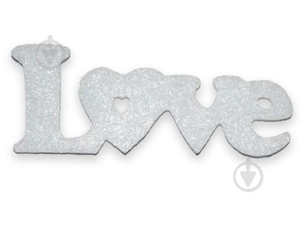 Декоративний елемент GoToArt Слово LOVE білий - фото 1 Декоративний елемент GoToArt Слово LOVE білий - фото 1