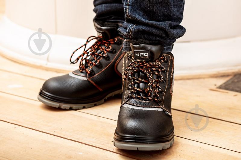 Ботинки рабочие NEO tools S3P SRC с металлическим подноском р.40 82-141 черный - фото 5 Ботинки рабочие NEO tools S3P SRC с металлическим подноском р.40 82-141 черный - фото 5