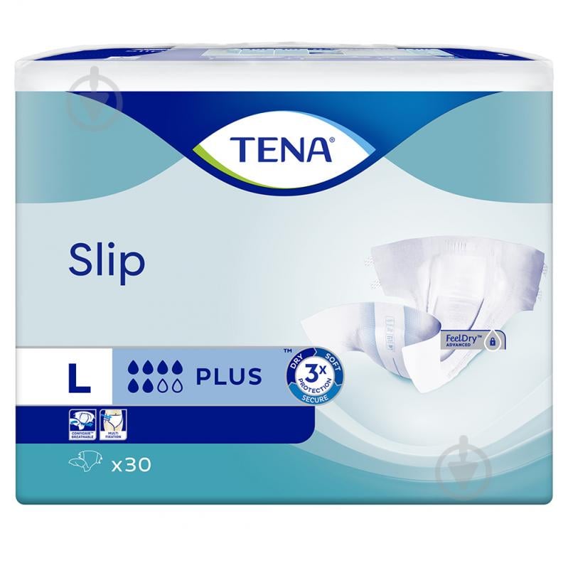 Подгузники для взрослых Tena Slip Plus Large 100-150 см 30 шт. - фото 2