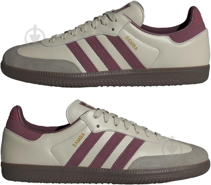 Кроссовки мужские демисезонные Adidas SAMBA OG ID1482 р.42 2/3 бежевые - фото 5