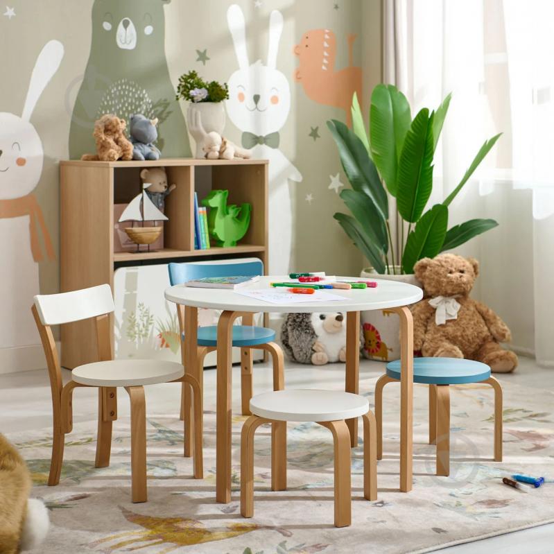 Стульчик для детей Bambi бук/белый - фото 3