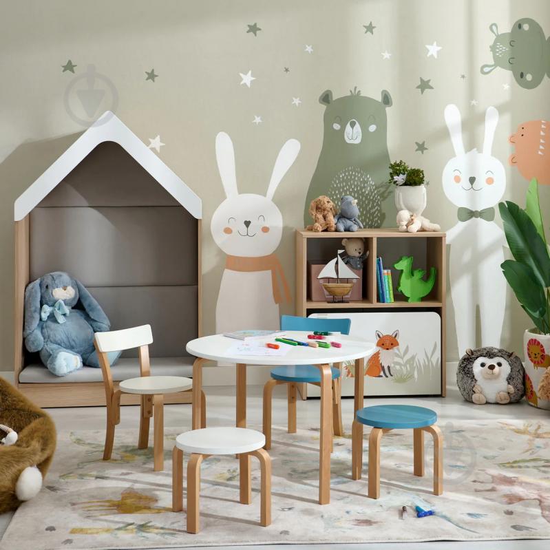 Стульчик для детей Bambi бук/белый - фото 6