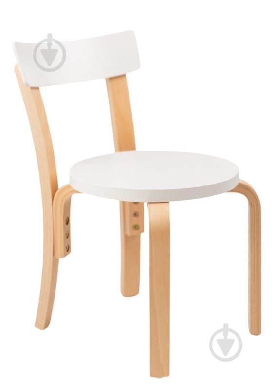 Стульчик для детей Bambi бук/белый - фото 1