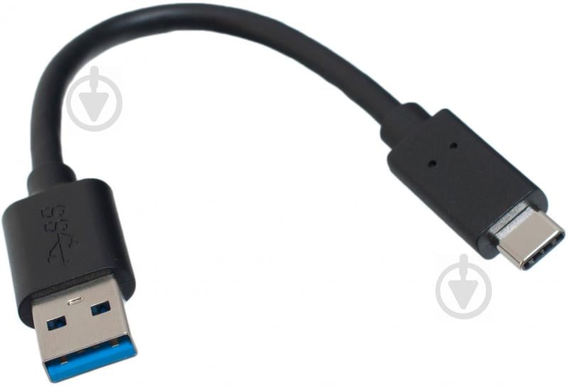 Кабель Patron USB 3.1 - Type-C 0,15 м чорний (CAB-PN-TYPE-C-0.15M) - фото 1