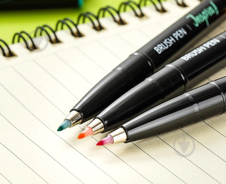 Фломастеры 6 цветов Brush Pen EU304 Deli - фото 5