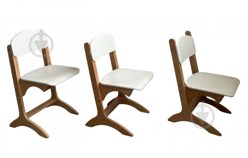 Стільчик для дітей Тошка регульований білий - фото 2 Стільчик для дітей Тошка регульований білий - фото 2