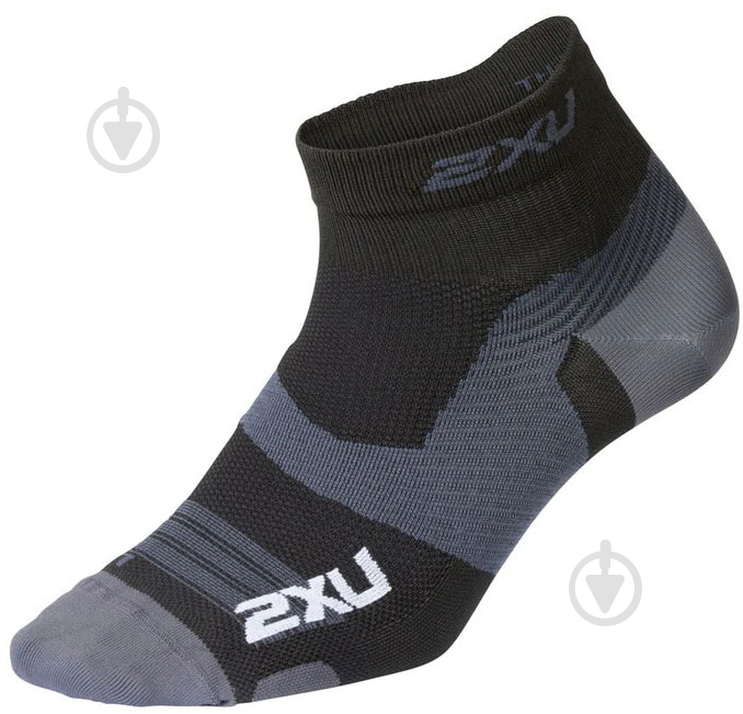 Носки 2XU Vectr Ultralight 1/4 Crew Socks р.S UA7028e_BLK/TTM р.35-37,5 черный - фото 1