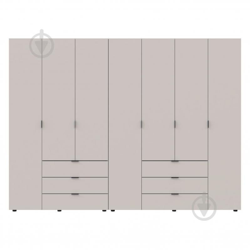 Шафа для одягу Doros Гелар 3+4ДСП 2034х2712х495 мм кашемір - фото 3