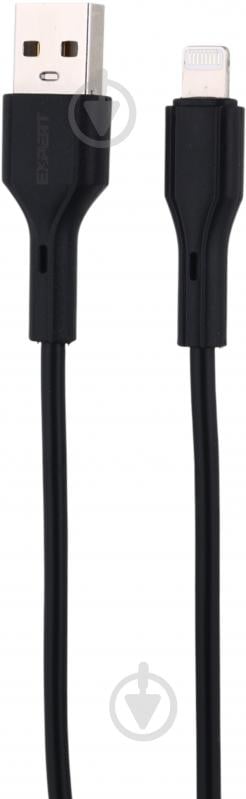 Кабель Expert USB-A to Lightning 2.4А 1 м black - фото 1