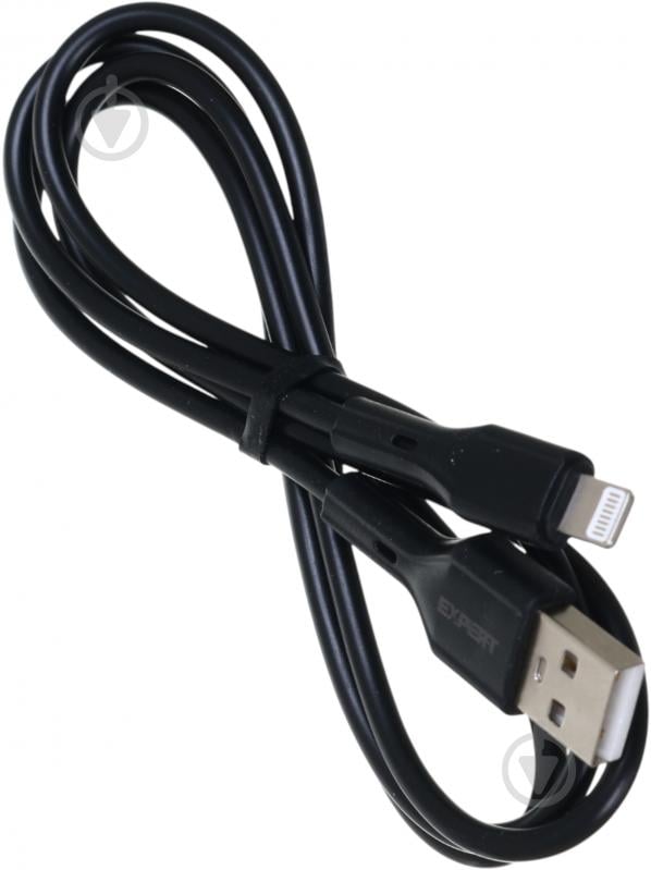 Кабель Expert USB-A to Lightning 2.4А 1 м black - фото 2