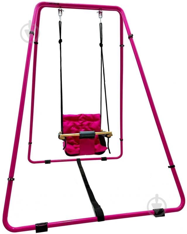 Гойдалка TAKE&RIDE baby swing home рожева - фото 1