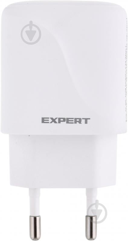 Сетевое зарядное устройство Expert L158 20WPD USB-C 18WQC3.0 USB-A White - фото 1