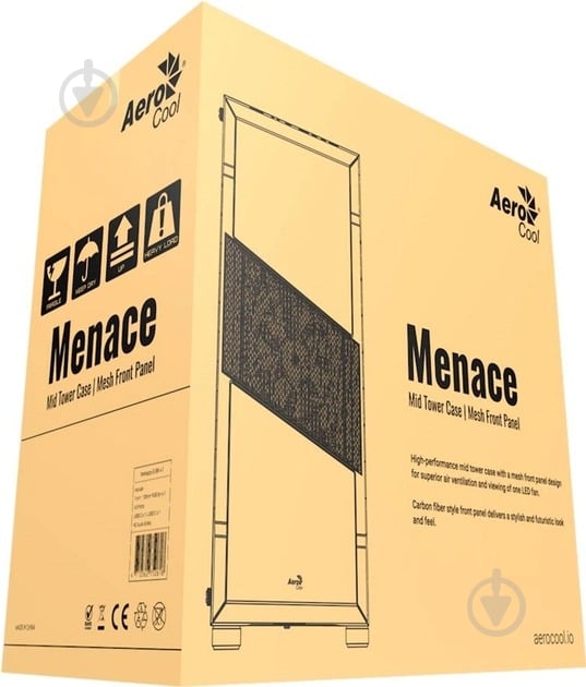 Корпус AeroCool Menace FRGB-G-BK-v1 Tempered Glass Black (ACCM-PV20013.11) - фото 11