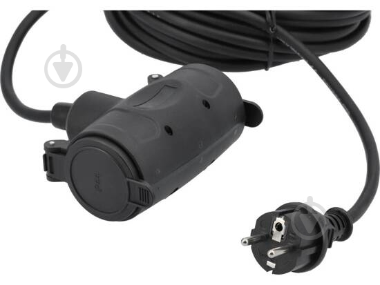 Кабель із вилкою YATO із заземленням 2 гн. чорний 10 м YT-81030 - фото 2 Кабель із вилкою YATO із заземленням 2 гн. чорний 10 м YT-81030 - фото 2