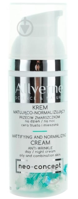 Крем для лица день-ночь Allverne Science And Nature Mattifying And Normalizing Cream 50 мл - фото 1