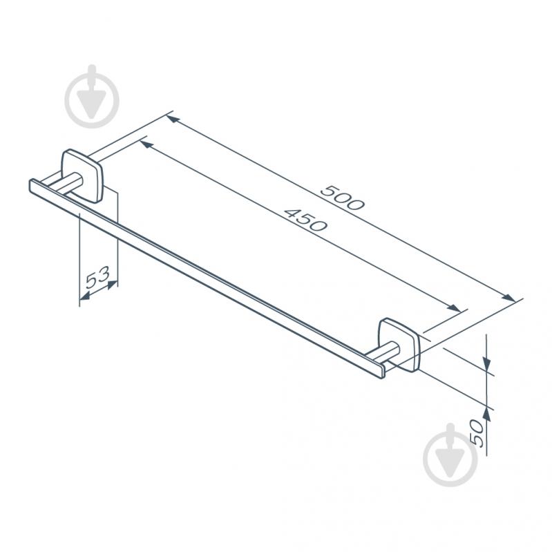 Вешалка для полотенца AM.PM 50 см A90346422 Gem - фото 7 Вешалка для полотенца AM.PM 50 см A90346422 Gem - фото 7