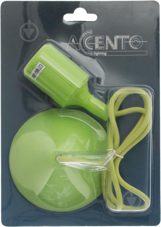 Підвіс Accento lighting ALLk-LS-1001-Green 1xE27 зелений - фото 2