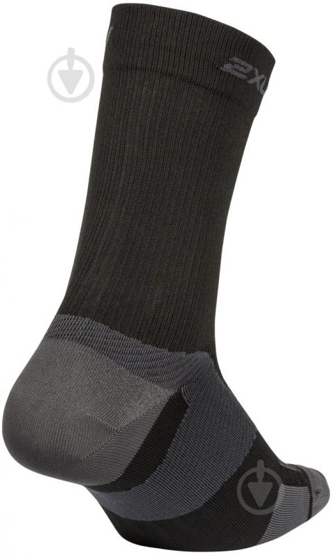 Носки 2XU Vectr Light Cushion Crew Socks р.L UA7005e_BLK/TTM р.42-46 черный - фото 2