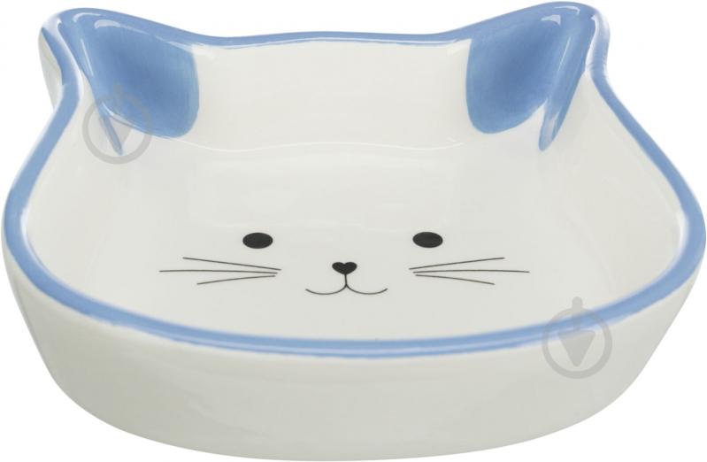 Миска Trixie для котів у формі котячої мордочки керамічна 12 см 0.25 л (24494) - фото 3