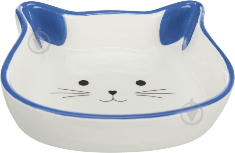 Миска Trixie для кошек в форме кошачьей мордашки керамическая 12 см 0.25 л (24494) - фото 4