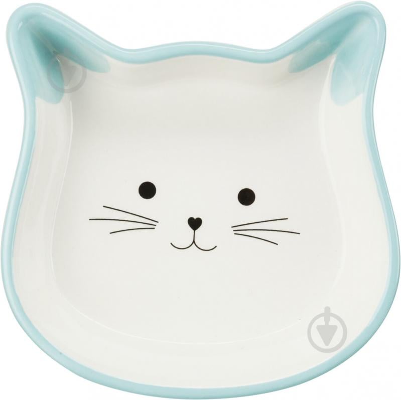 Миска Trixie для котів у формі котячої мордочки керамічна 12 см 0.25 л (24494) - фото 5