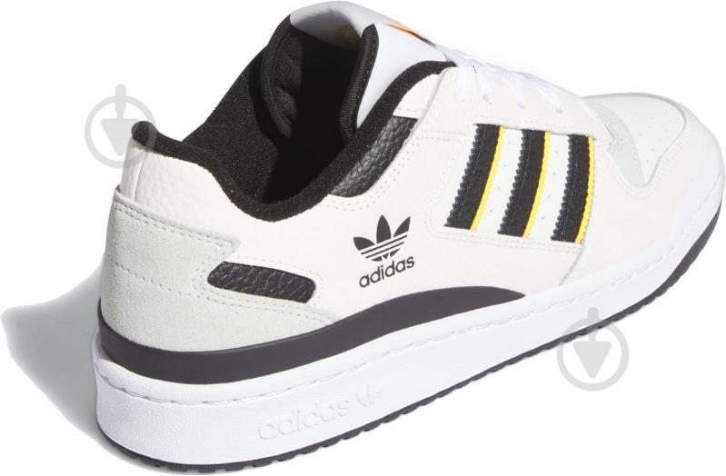 Кросівки чоловічі демісезонні Adidas FORUM LOW CL IH7906 р.42 2/3 білі із чорним - фото 4