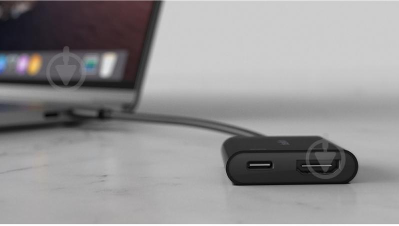 Адаптер Belkin USB Type-C – HDMI чорний (AVC002BTBK) USB-C - HDMI 60W PD, black - фото 5